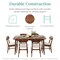 Best Choice Products 7-Piece Mid-Century Modern Upholstered Dining Set, Wooden Table w/ 6 Chairs